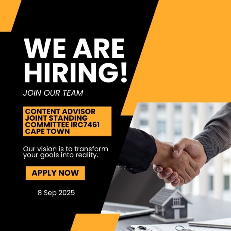 Content Advisor Joint Standing Committee IRC7461 Cape Town