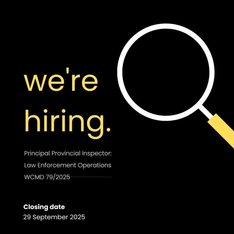 Principal Provincial Inspector: Law Enforcement Operations