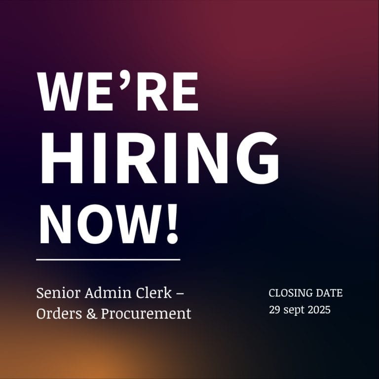 Senior Admin Clerk – Orders & Procurement, Bloemfontein