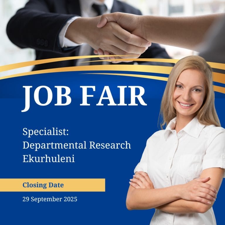 Specialist: Departmental Research – Ekurhuleni