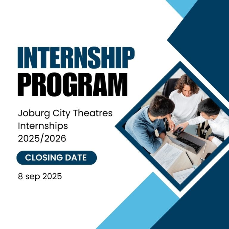 Joburg City Theatres Learnership 2025